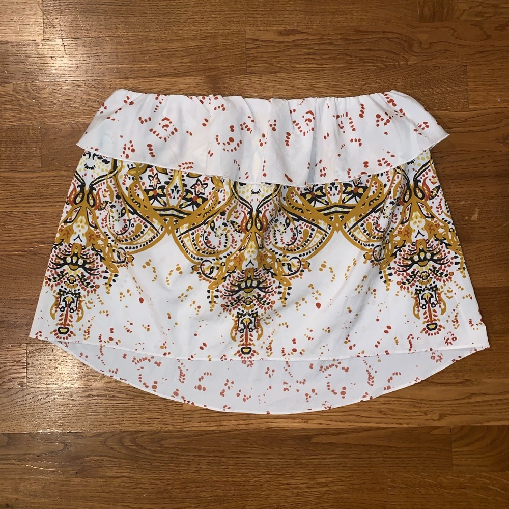 Strapless Silk Top
